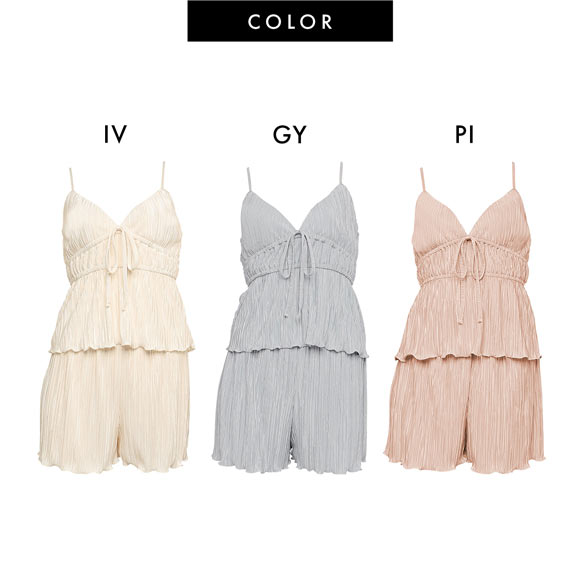 ラヴィジュール RAVIJOUR シャインプリーツ セットアップ ルームウェア