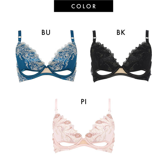 ラヴィジュール RAVIJOUR レーシーフェザー グラマーアップ ブラジャー FG 盛り 谷間 バストアップ リフトアップ