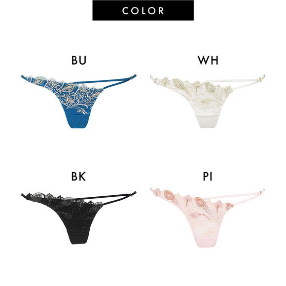 ラヴィジュール RAVIJOUR レーシーフェザー ストレッチレース Tバック ショーツ SM タンガ ソング バックレース 総レース 透け バックオープン