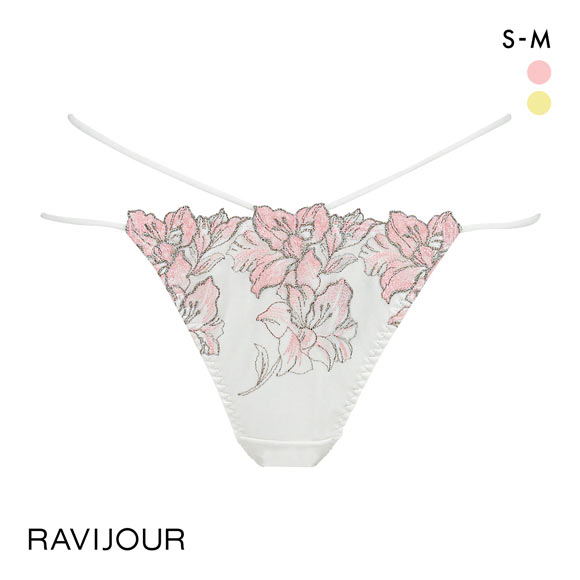 ラヴィジュール レミニセンス エンブレース Tバック SM バックレース 透け ひびきにくい RAVIJOUR
