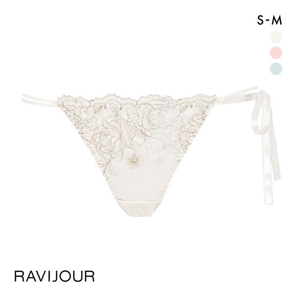 ラヴィジュール ブレッシングフラワー ストレッチレース ノーマルショーツ SM バックレース 透け RAVIJOUR