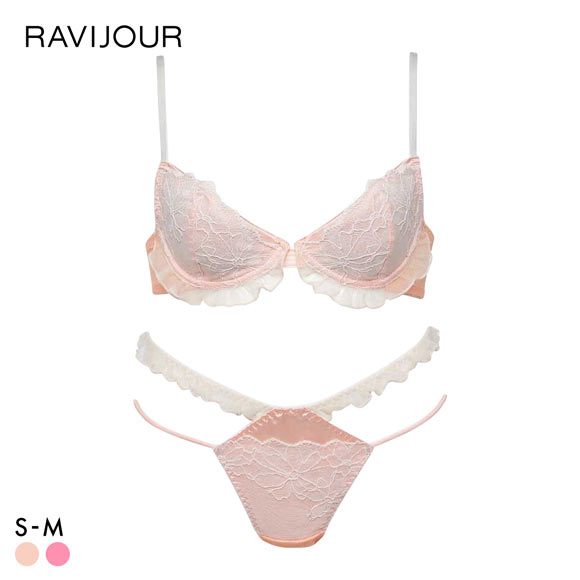 ラヴィジュール MINAMOコラボ フリリーポップ ブラ＆ショーツセット ブラジャー スタンダードショーツ セクシー RAVIJOUR