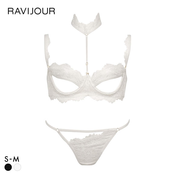 Ravijour★ラヴィジュール★ホワイトランジェリー★ブラショーツ★パンツ下着 RAVIJOUR｜ラヴィジュールのブラ&ショーツ（ホワイト/白色系・レース