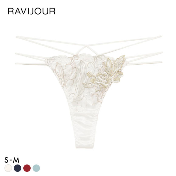 ラヴィジュール フェザーセレステ ストリングコード Tバックショーツ セクシー ソング タンガ SM バックレース 透け RAVIJOUR