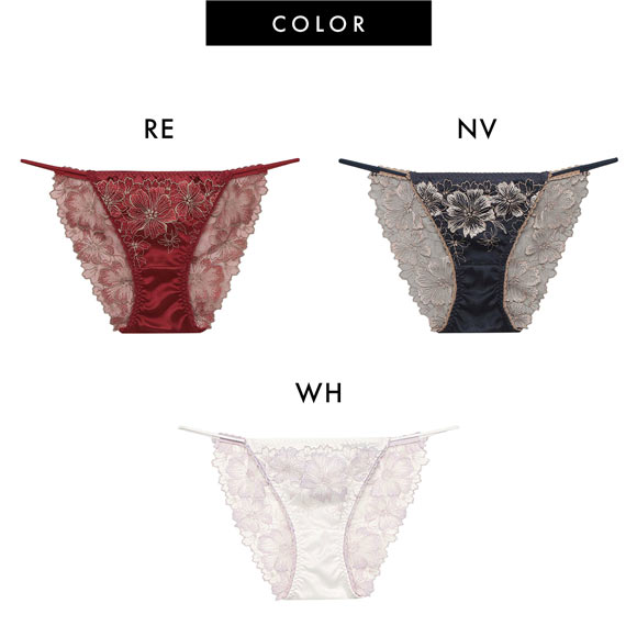 ラヴィジュール アルミラ エンブロイダリーレース ショーツ ノーマルショーツ SM バックレース 透け RAVIJOUR