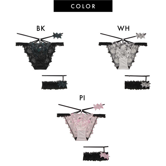 ラヴィジュール エリザベス ショーツ キャットガーター付き SM セクシー バックレース 透け RAVIJOUR