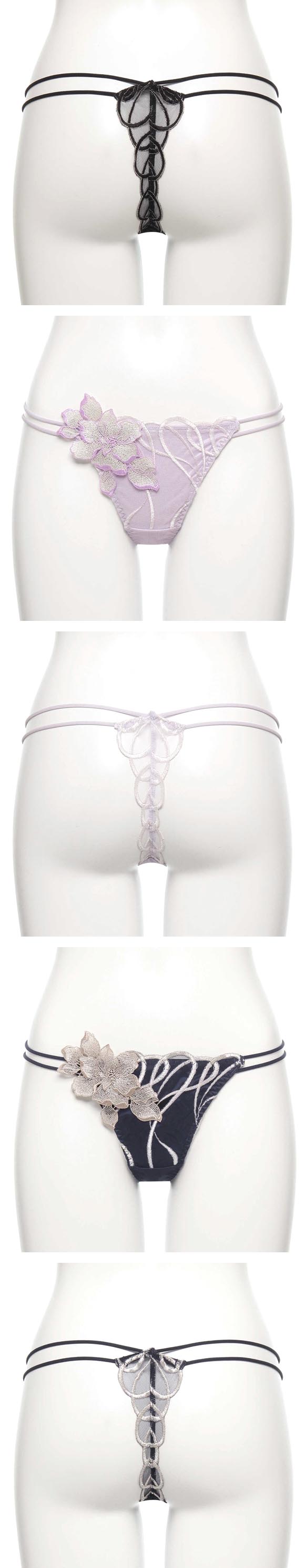 ラヴィジュール コルディア エンブロイダリー Tバックショーツ SM セクシー バックレース 透け ハイライン HIGHLINE by RAVIJOUR