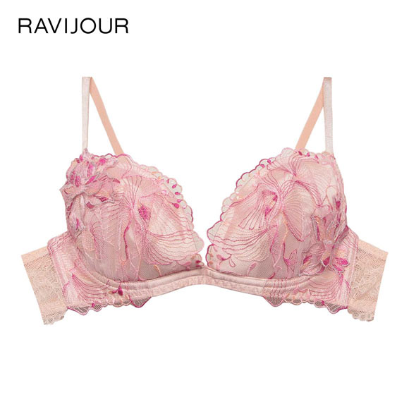 ラヴィジュール オーバーフラワー シンクアップブラ ブラジャー BCDE 盛り 谷間 バストアップ リフトアップ RAVIJOUR