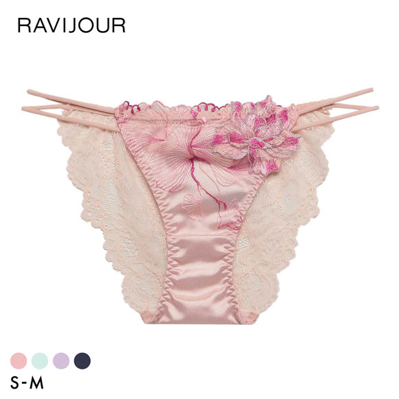 ラヴィジュール オーバーフラワー ストレッチレース ノーマルショーツ SM セクシー バックレース 透け RAVIJOUR