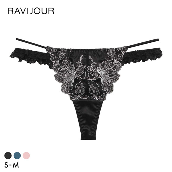 Ravijour★ブラショーツ★レースTバックパンツ下着★Lime★E70-75 Ravijour - ☆Ravijour☆サテンレースブラショーツ☆アシメTバック