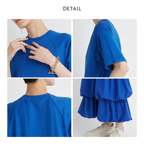 エミ ドッキングTEEタフタワンピース emmi