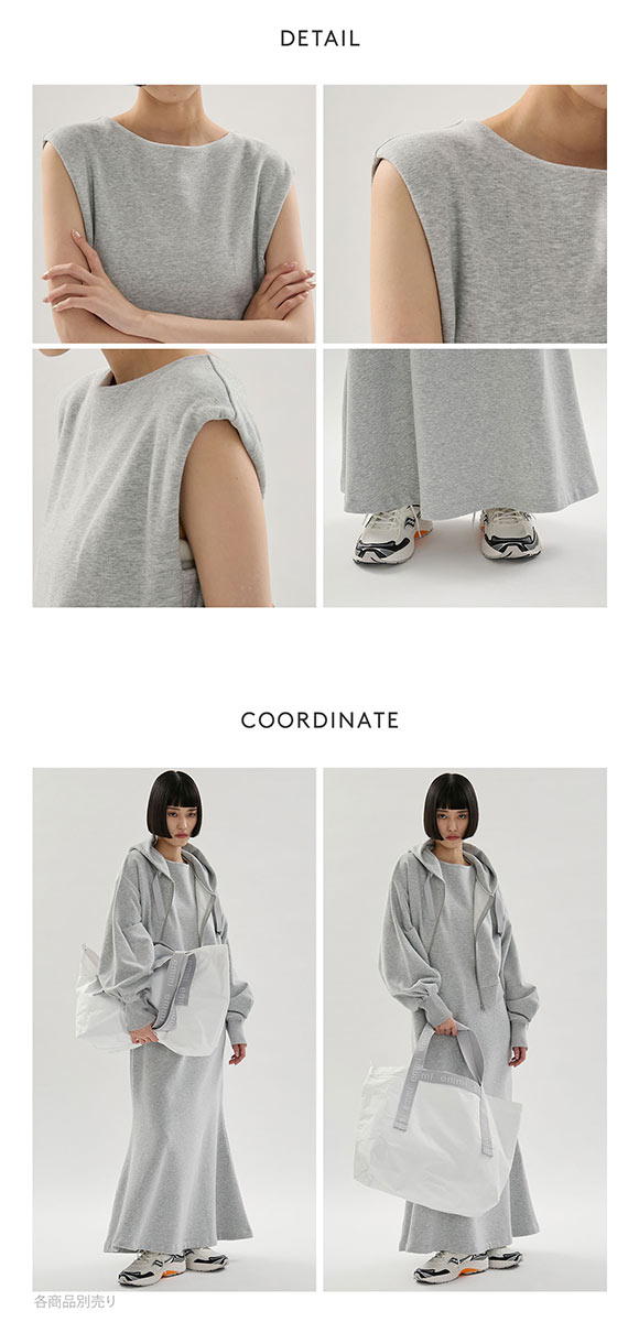 エミ 裏毛フーディー×ワンピースセット emmi