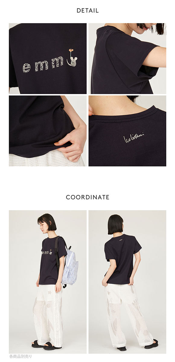 エミ emmi×Leo Lionni emmiロゴグラフィックTシャツ emmi レオレオニ
