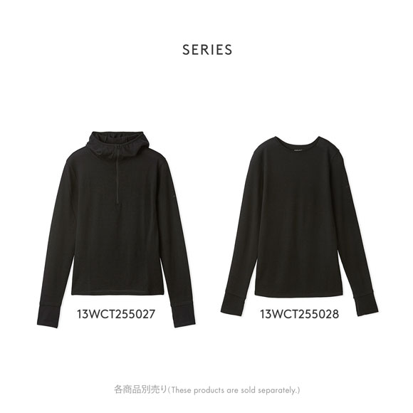 エミ Mt.Breath WoolRクルーネックトップス emmi