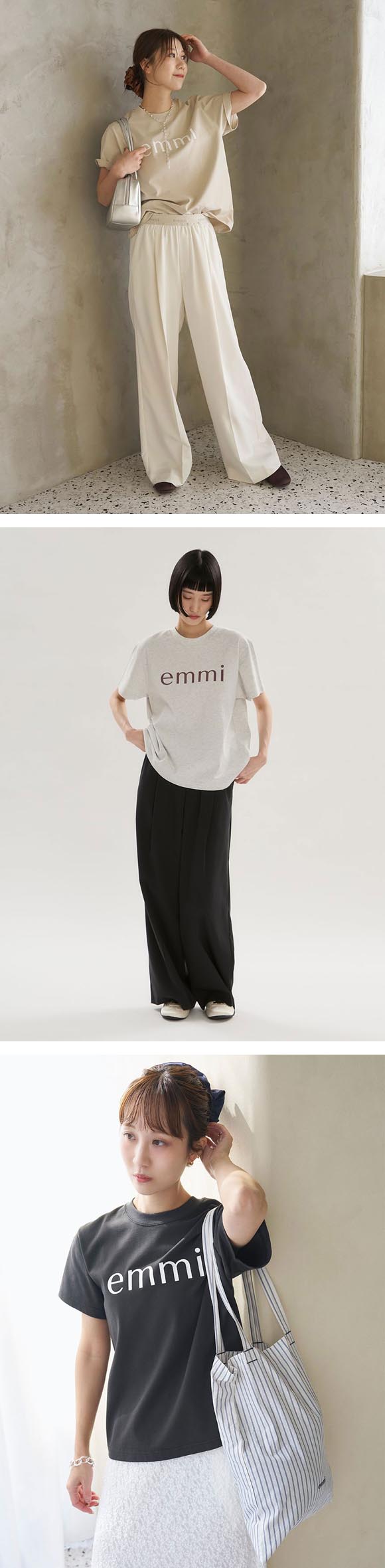 エミ ベーシックemmiロゴTシャツ emmi