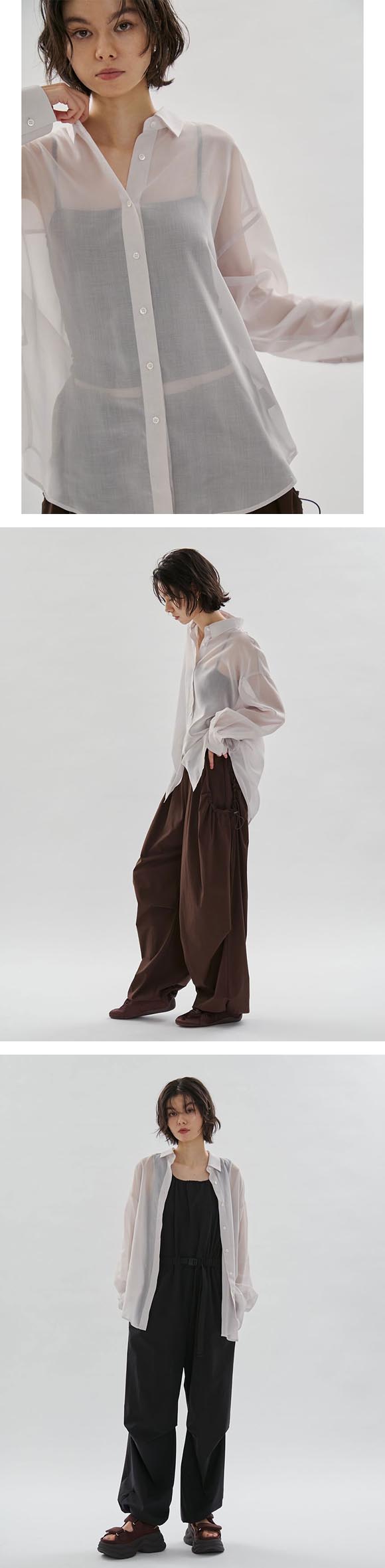 エミ 2wayシアーシャツ emmi