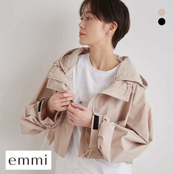 未使用　emmi　3WAYレイヤード撥水コート エミ 3WAYレイヤード撥水ナイロンコート emmi | SHIROHATO(白鳩)