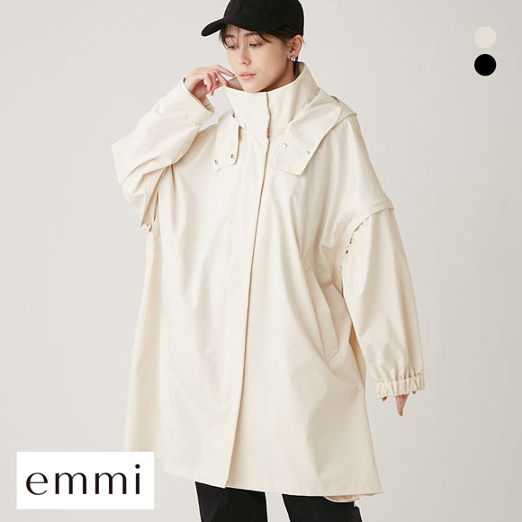 エミ ユーティリティーポンチョコート emmi