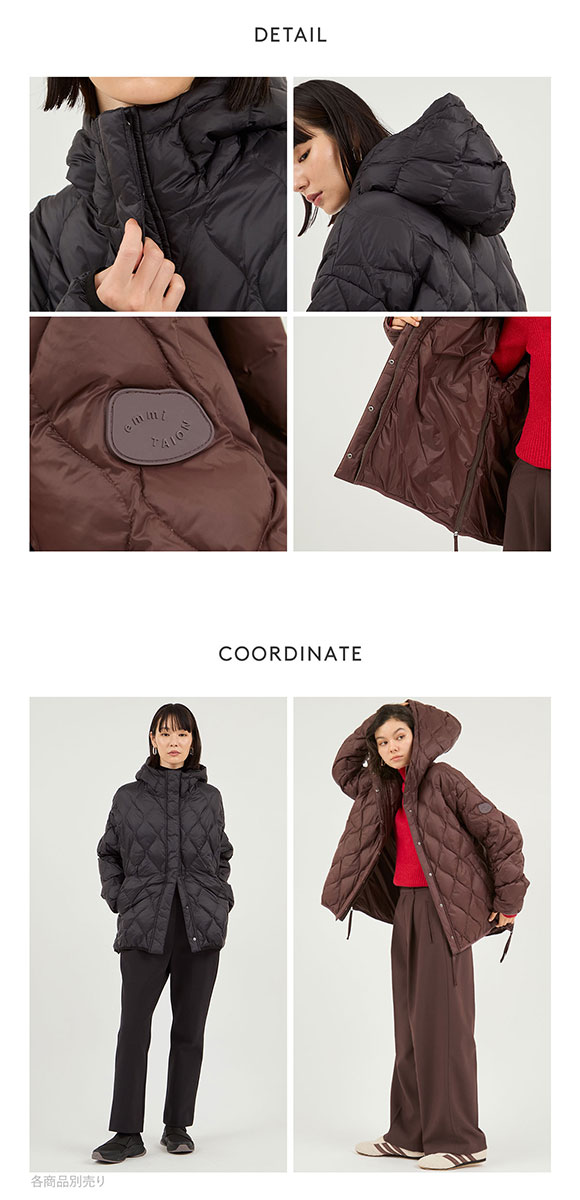 エミ emmi×TAION キルティングコート emmi