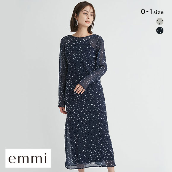 エミ 2wayシアードットワンピース emmi