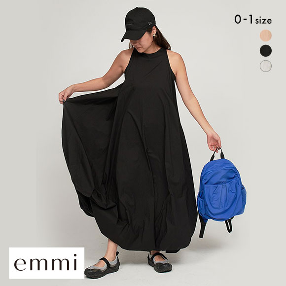 ［最終値下げ] emmi エミ　ボリュームバルーンワンピース　アイボリー エミ シアーナイロンボリュームワンピース emmi | SHIROHATO(白鳩)