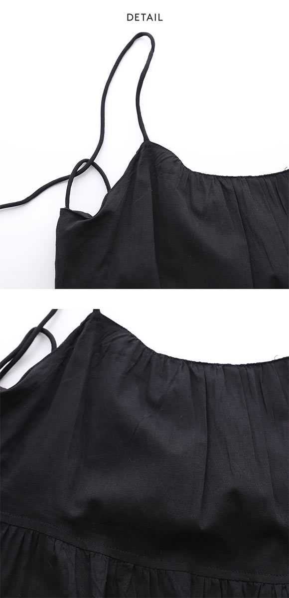 エミ コットンボリュームティアードワンピース emmi