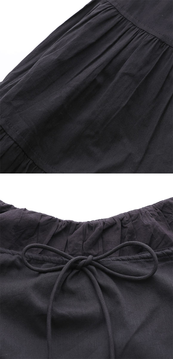 エミ コットンボリュームティアードワンピース emmi