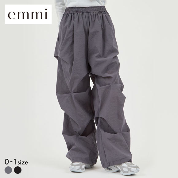 エミ ランダムタックナイロンワークパンツ emmi