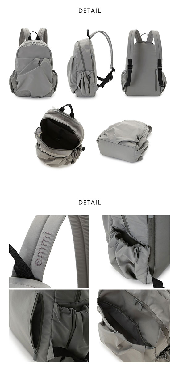 エミ ギャザーボディーバックパック emmi