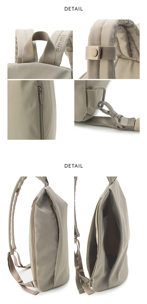 エミ emmi 【emmi atelier】eco撥水2wayボディバックパック