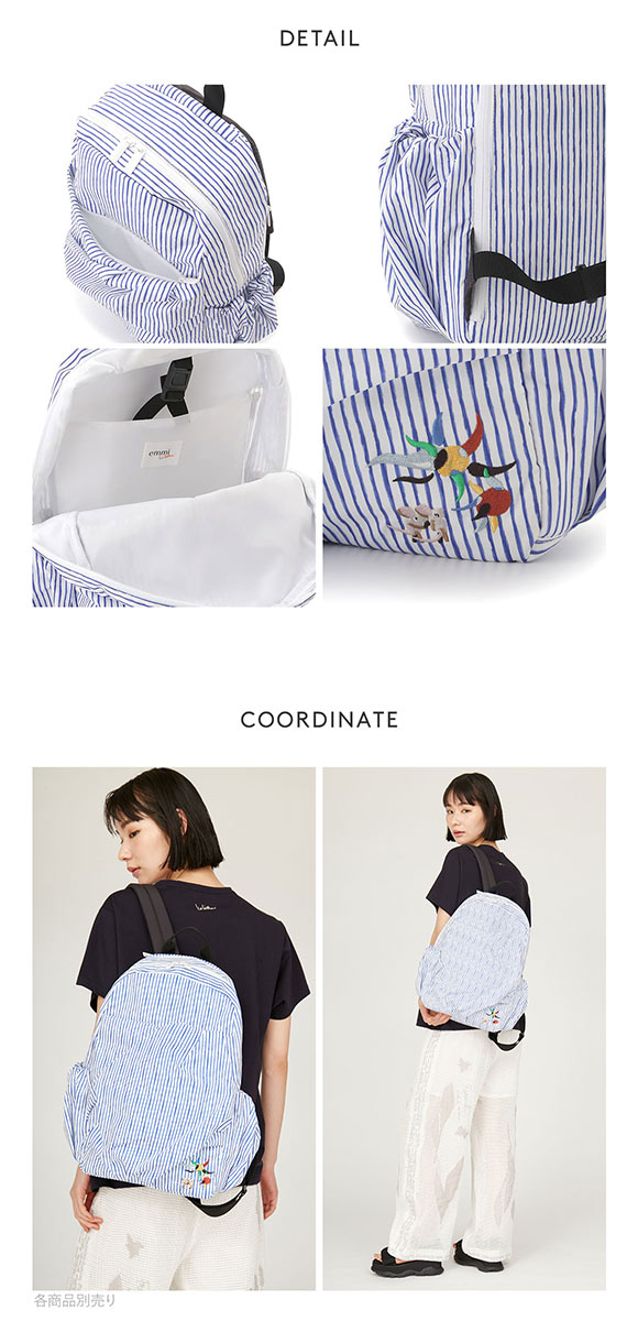 エミ emmi×Leo Lionni 撥水 ワッペンギャザーボディーバックパック emmi レオレオニ Leo Lionni