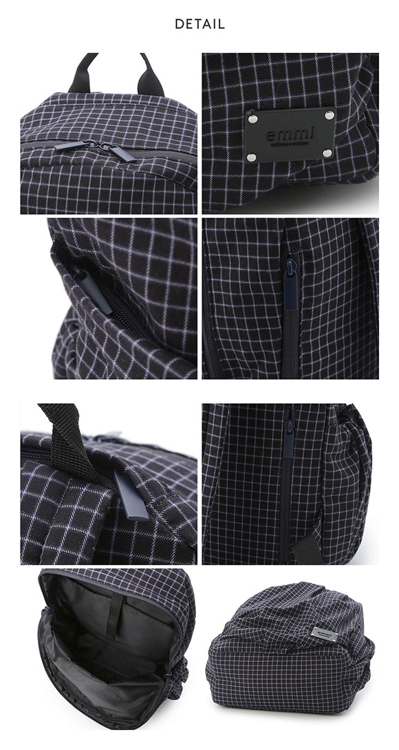 エミ ウィンドペンギャザーボディーバックパック emmi