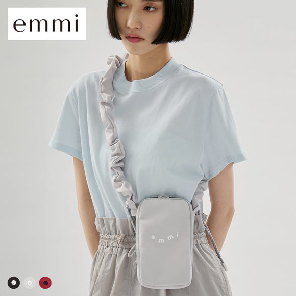 小物 Emi emi エミ ギャザーショルダースマホショルダー emmi | SHIROHATO(白鳩)