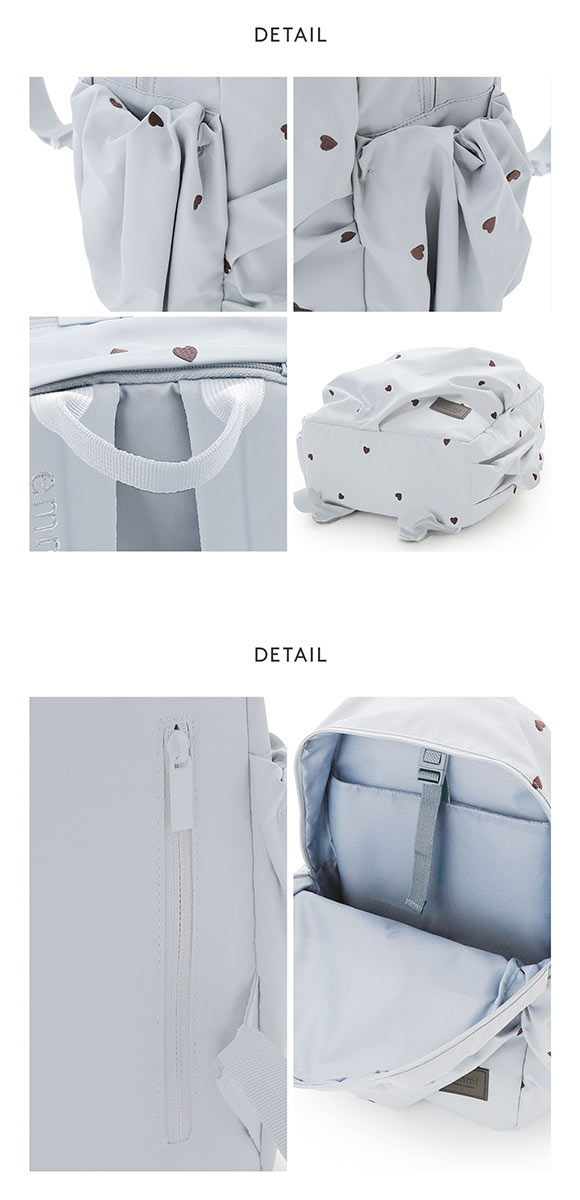 エミ HEART eco ハートギャザーボディーバックパック 撥水 emmi