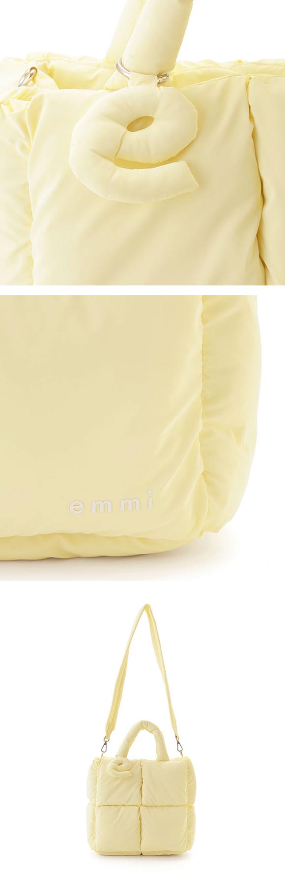 エミ ecoパデットビッグショルダーバッグ emmi