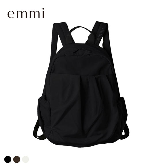 エミ eco ミニギャザーボディーバックパック 撥水 emmi