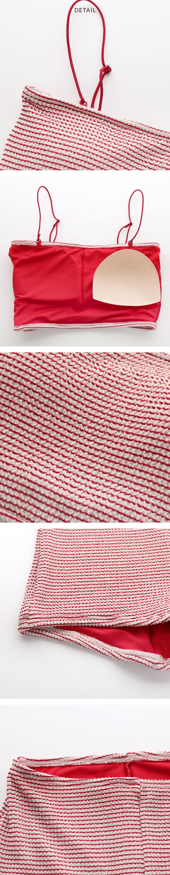 エミ シュシュ付きバンドゥスイムウェア emmi