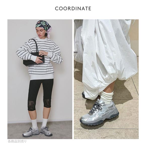 エミ em ボリュームメッシュスニーカー emmi