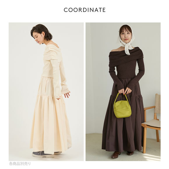 エミ オフショルニットドッキングワンピース emmi | SHIROHATO(白鳩)