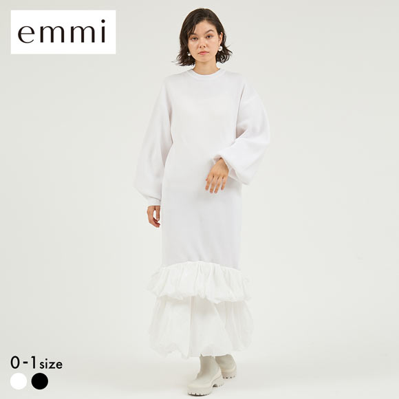 エミ ニットタフタドッキングOP emmi | SHIROHATO(白鳩)