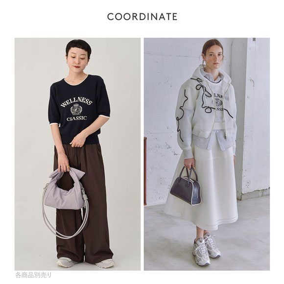 エミ オーガニックコットンカレッジニットトップス emmi