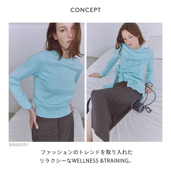 エミ ウール混emmiロゴクルーネックニットトップス emmi | SHIROHATO(白鳩)