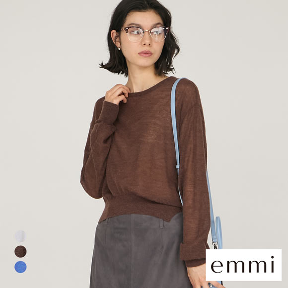 エミ シアーニットトップス emmi | SHIROHATO(白鳩)