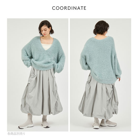 エミ フェザーラメニットプルオーバー emmi