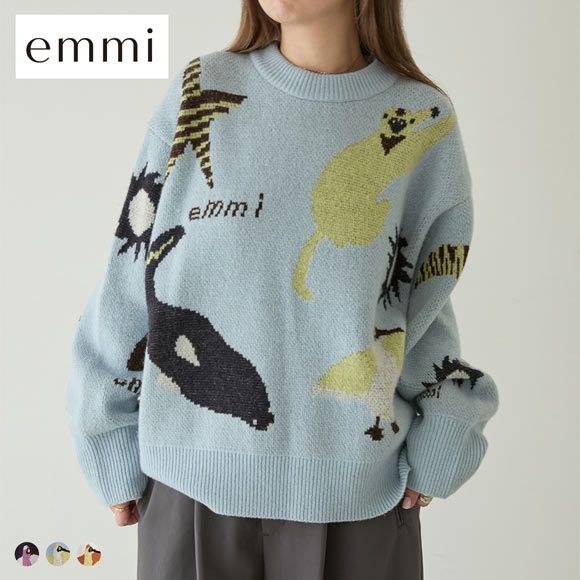 エミ Global warming ジャガードニットトップス emmi | SHIROHATO(白鳩)