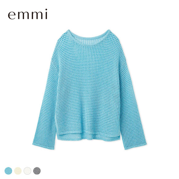 エミ メッシュニットプルオーバー emmi