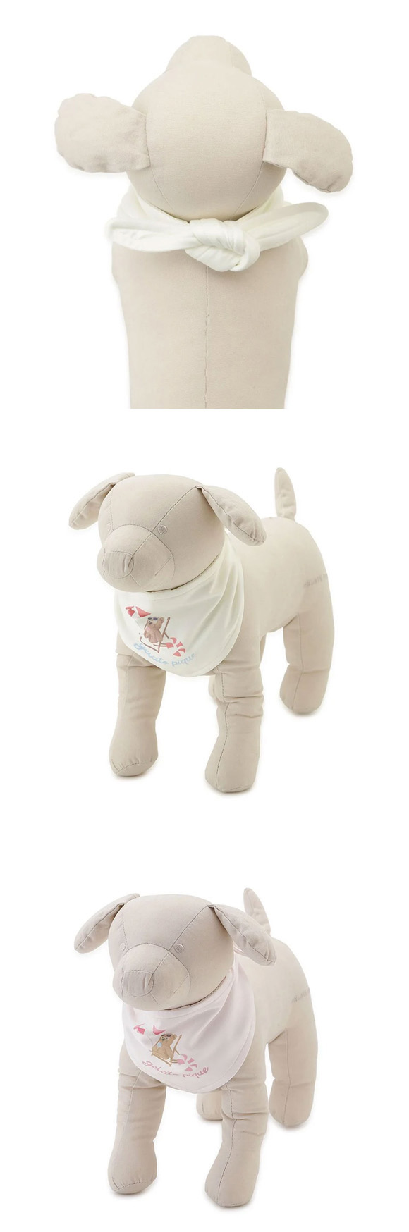 ジェラートピケ CAT&DOG サマーベア柄保冷剤入れバンダナ ジェラピケ gelato pique