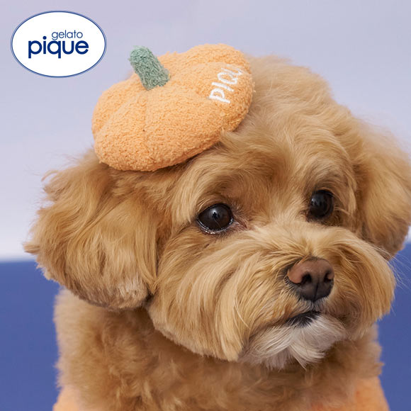 ジェラートピケ CAT&DOG HALLOWEEN パンプキンヘアクリップ ジェラピケ