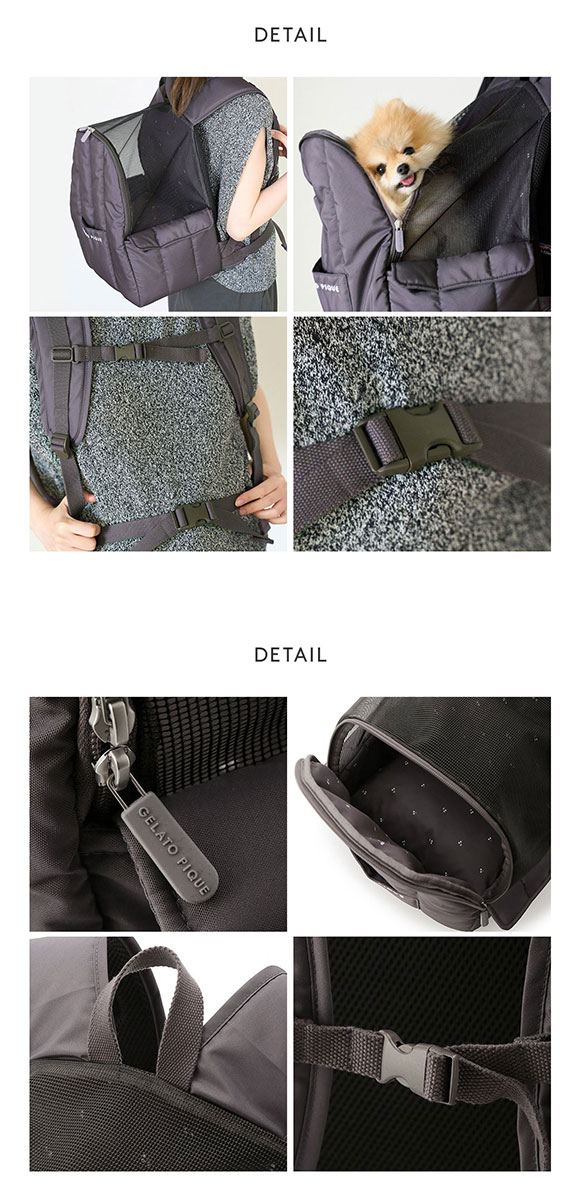 ジェラートピケ CAT&DOG リュックキャリー ジェラピケ gelato pique