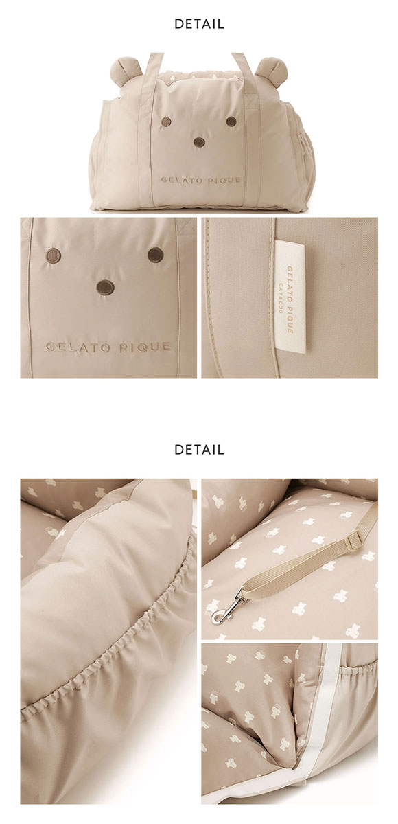 ジェラートピケ CAT&DOG ベアモチーフドライブベッド gelato pique
